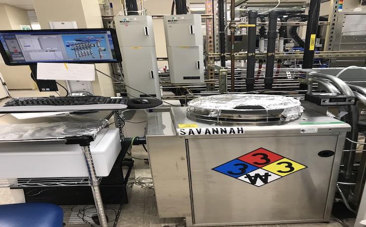 photo of Savannah in SNF cleanroom